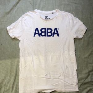White ABBA T shirt large womens